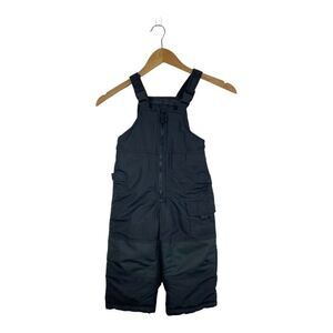 LONDON FOG Youth Kids Unisex Black Snow Bib Ski Suit US 2T